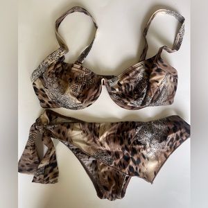 Animal print swimsuit cover up